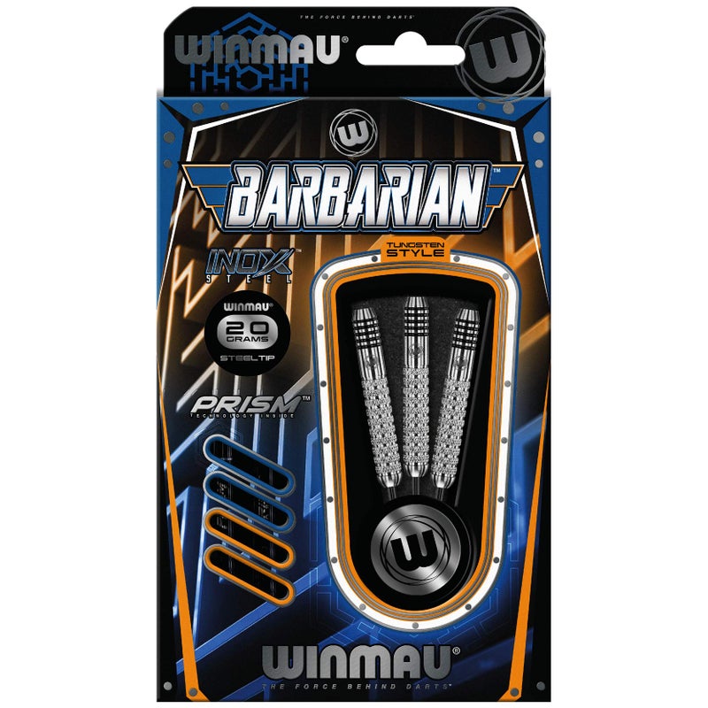 Winmau سهام وينماو بارباريان INOX الفولاذية 22 جرام مع أجنحة وبراغي (عمود) - Image 3
